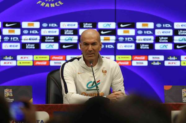 Zinedine Zidane: 'Zidane oyunu diye bir şey yok. Yarın herkes Fransa takımını görecek'