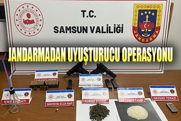 Jandarmadan uyuşturucu operasyonu