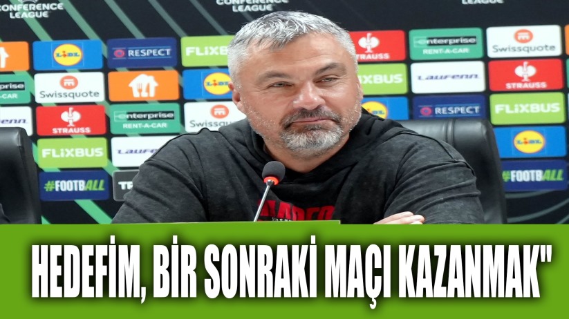 Reis: 'Konferans Ligi'ndeki hedefim, bir sonraki maçı kazanmak'