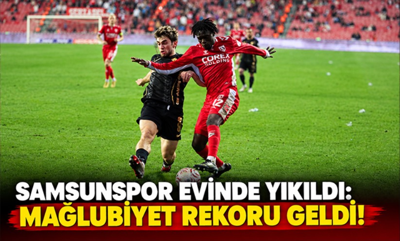 SAMSUNSPOR EVİNDE YIKILDI: MAĞLUBİYET REKORU GELDİ!