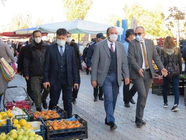 Kaymakam Demirkale, korona denetimlerini yerinde inceledi