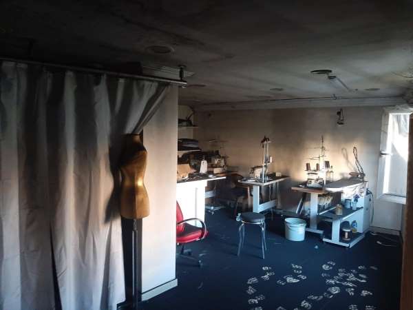 Türkeli'de bir dükkan yandı