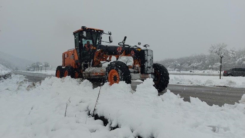 Samsun'da kar yağışı etkili oldu