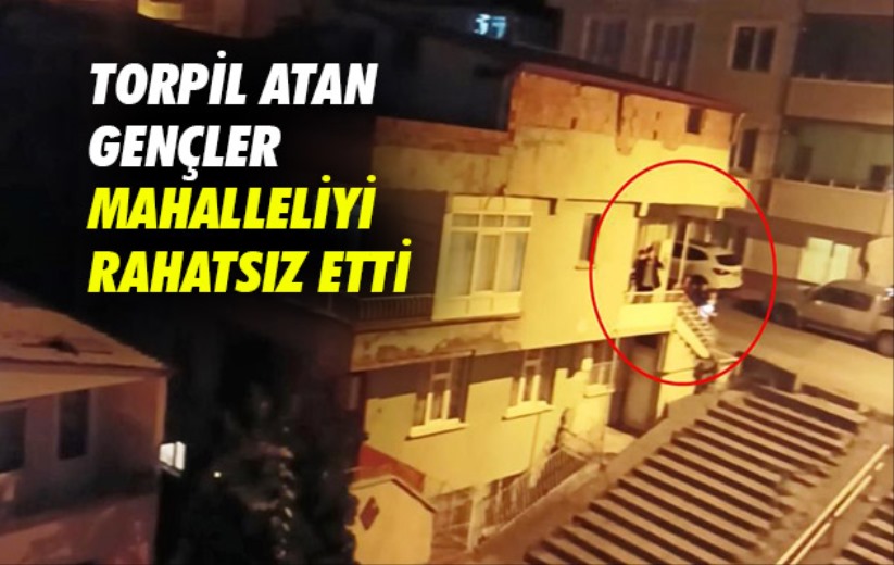 Samsun'da torpil atan gençler mahalleliyi rahatsız etti