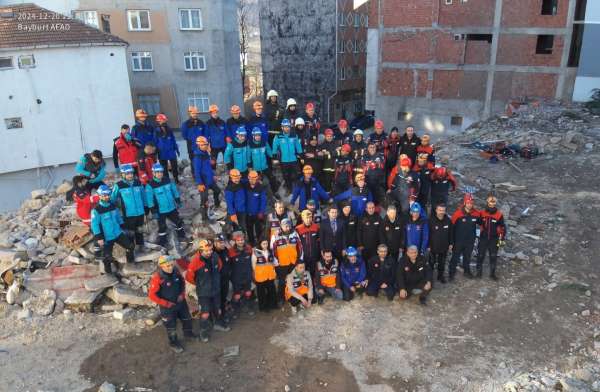 Bayburt AFAD Tokat'taki tatbikatta yer aldı