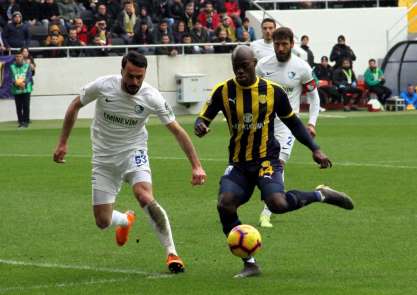 Spor Toto Süper Lig: MKE Ankaragücü: 1 - BB Erzurumspor: 0 (İlk yarı) 