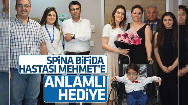  Spina Bifida hastası Mehmet'e anlamlı hediye