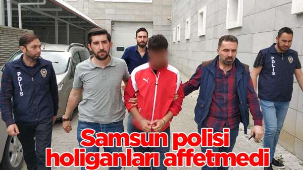 Samsun'da Galatasaray'ın şampiyonluk kutlamasında olay çıkartan 2 kişiye gözaltı
