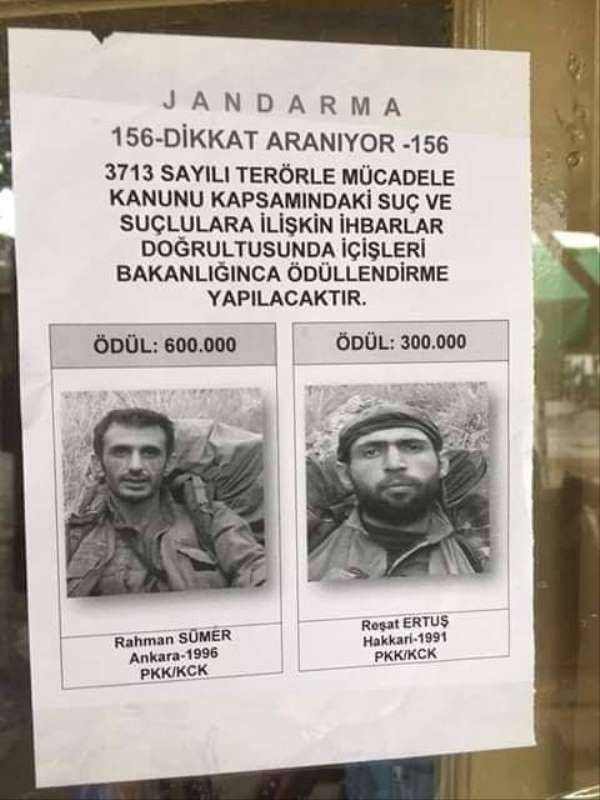 Asker Doğu Karadeniz'de iki PKK'lının peşinde 