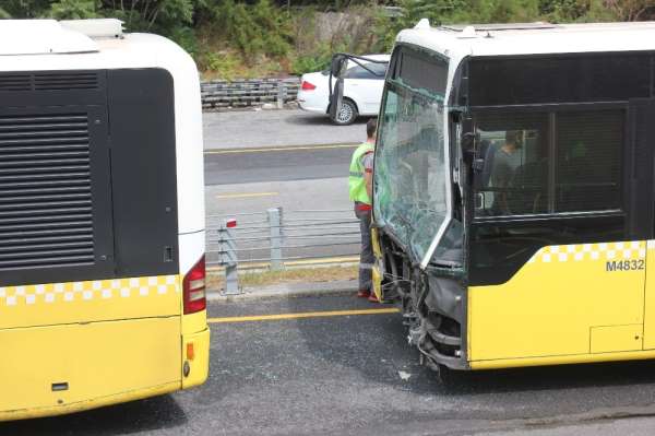 Metrobüs kazası: 11 yaralı