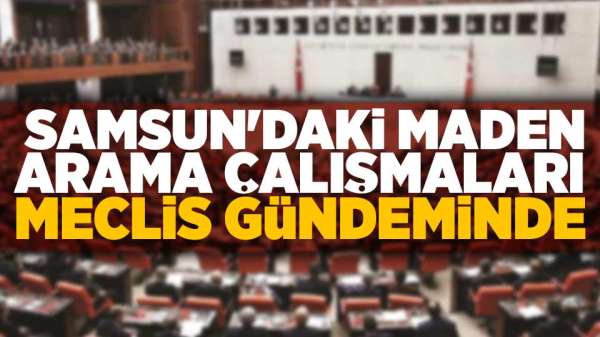 Samsun'da maden arama çalışmaları meclis gündeminde