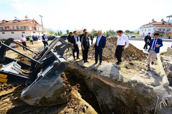 Büyükşehirden Fethiye'ye 93 Kilometrelik Kanalizasyon Hattı 