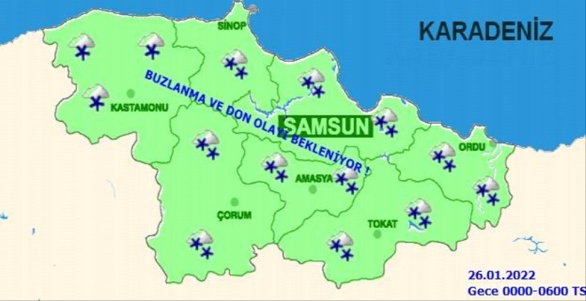 Samsunlular dikkat! Yoğun kar geliyor