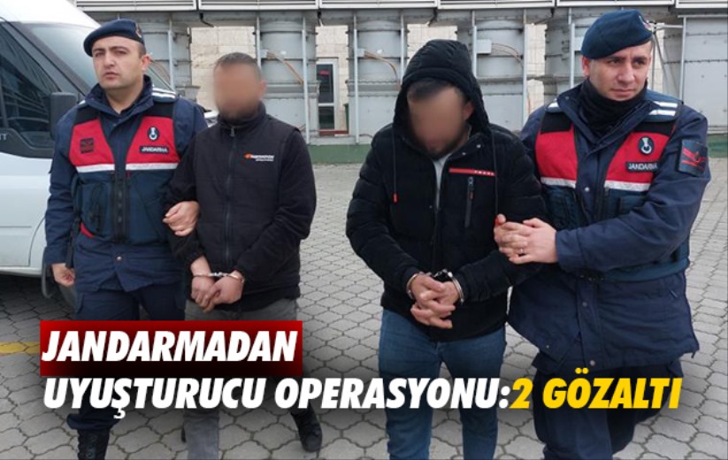 Jandarmadan uyuşturucu operasyonu: 2 gözaltı