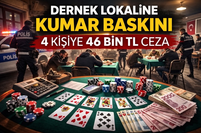 Dernek lokaline kumar baskını: 4 kişiye 46 bin TL ceza - samsunsonhaber.com