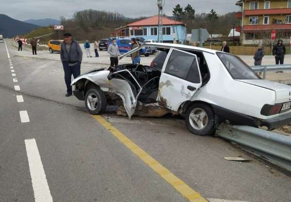 Bartın'da trafik kazası: 1 yaralı 