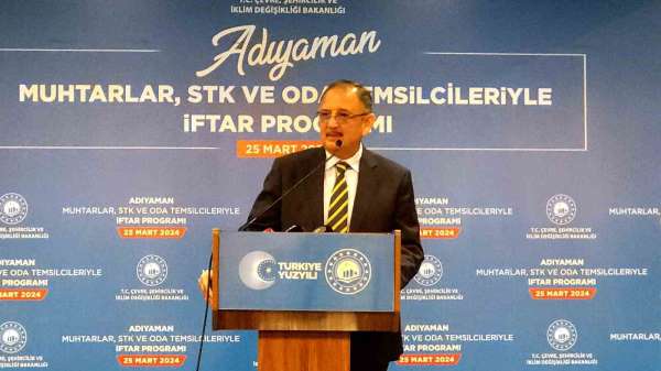 Bakan Özhaseki: 'Bin şantiyede 110 bin kişilik orduyla çalışıyoruz'