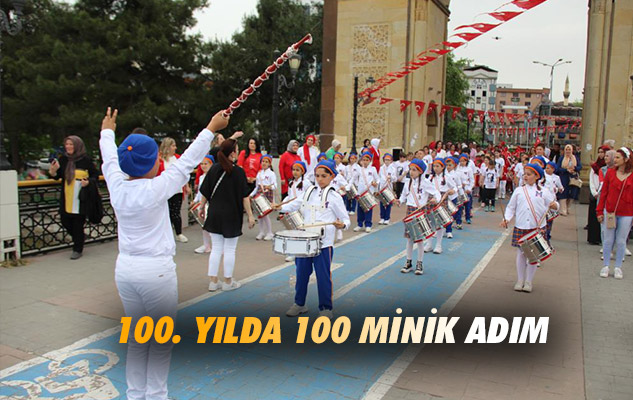 Samsun'da 100 yılda 100 minik adım