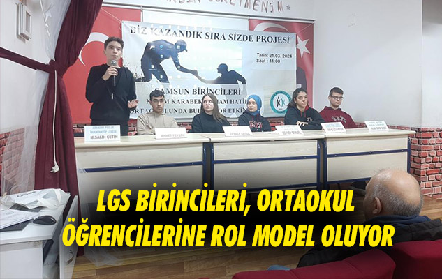 Samsun'da LGS birincileri, ortaokul öğrencilerine rol model oluyor