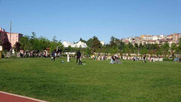 Türkiye'nin ilk spor temalı millet bahçesi cıvıl cıvıl