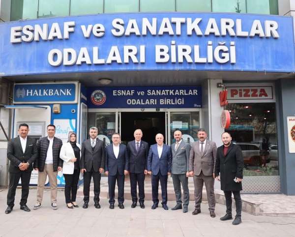 AK Parti Erzurum Milletvekili Altınok'tan ESOB'a 'hayırlı olsun' ziyareti