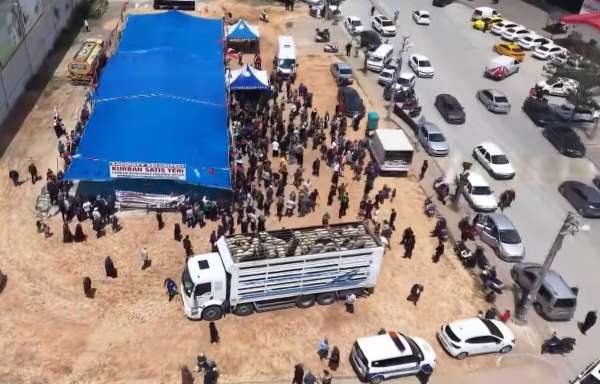 Gaziantep'te kurban pazarlarında dron destekli denetim ve sahte para uyarısı