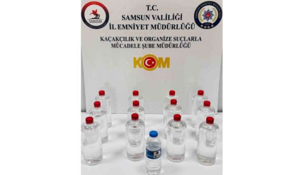 Sahte alkol operasyonu: 12 litre etil alkol ele geçirildi
