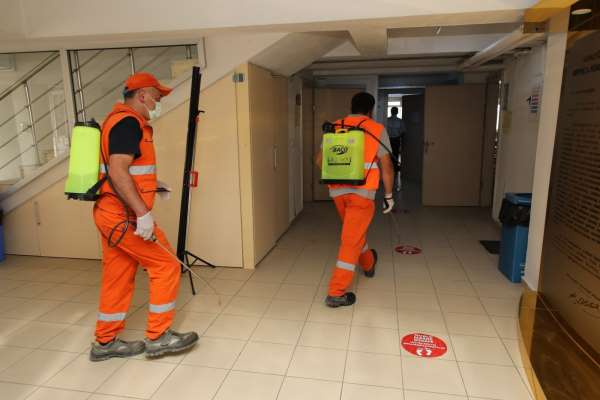 Fatsa'da YKS öncesi okullar dezenfekte edildi