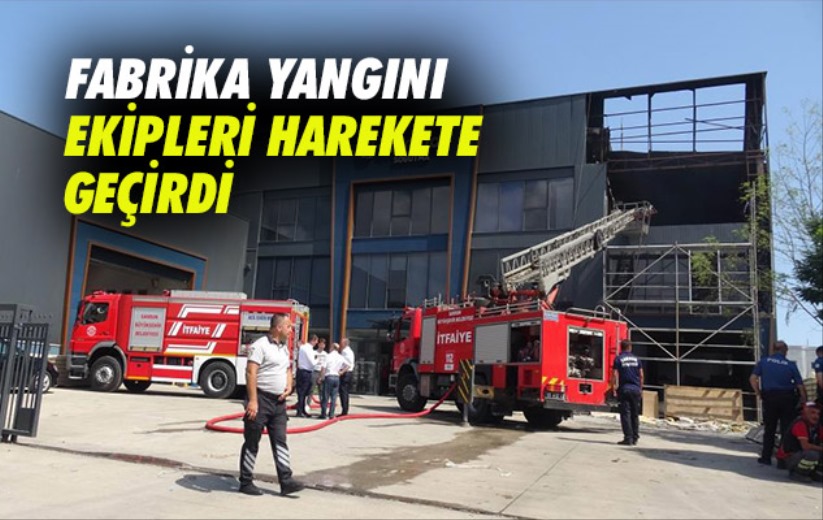 Samsun'da fabrika yangını ekipleri harekete geçirdi