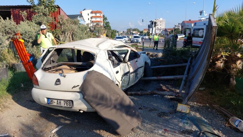 Samsun'da otomobil durağa çarptı: 1 ölü