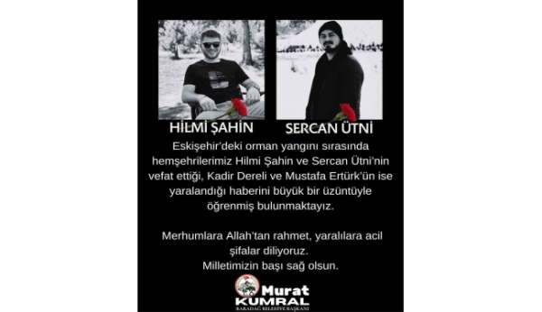 Başkan Kumral'dan orman şehitleri için taziye mesajı