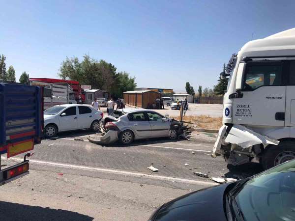 Ereğli'de zincirleme trafik kazası: 4 yaralı