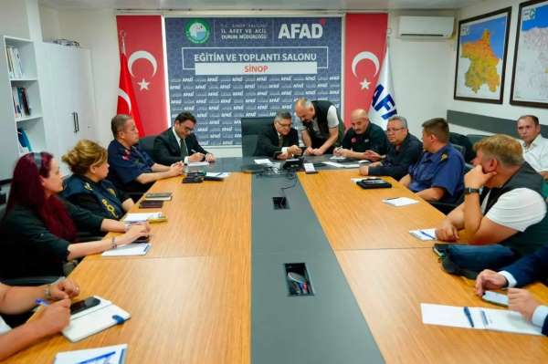 Sinop'ta afet mesaisi