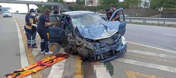 Trabzon'da meydana gelen kazada 1 kişi öldü, 3 kişi yaralandı