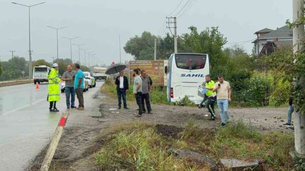 Samsun'da yolcu otobüsü yol kenarında duranlara çarptı: 1 ölü, 1 yaralı