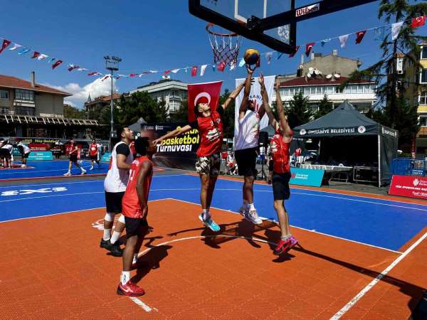 Ümraniye'de '3x3 Sokak Basketbolu' heyecanı yaşandı