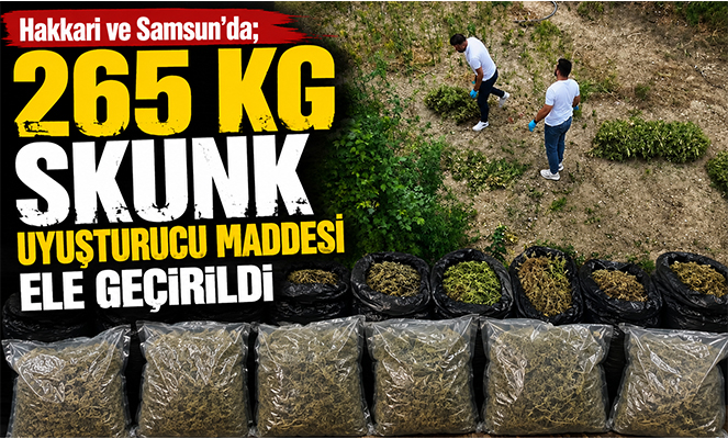 Hakkari ve Samsun'da Büyük Uyuşturucu Darbesi