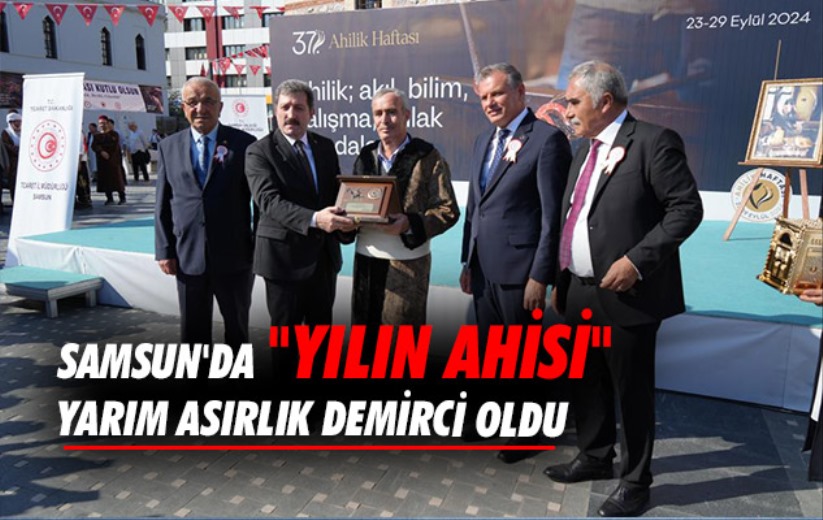 Samsun'da 'yılın ahisi' yarım asırlık demirci oldu