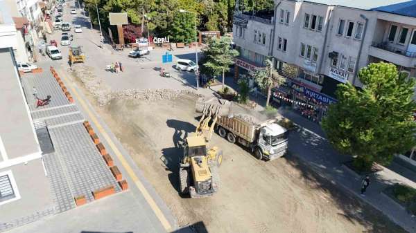 Vezirköprü'de yol yenileme çalışmaları başladı