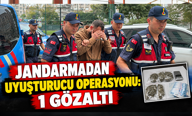 Jandarmadan uyuşturucu operasyonu: 1 gözaltı