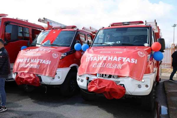Trabzon İtfaiyesi'ne 9 yeni araç kazandırıldı