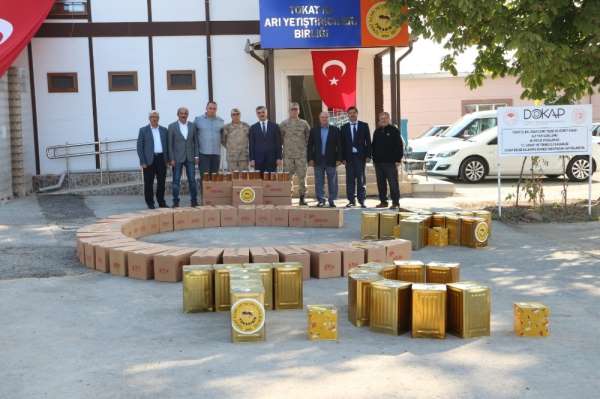 Tokatlı arıcılardan Barış Pınarı Harekatı'nda görevli Mehmetçiğe 1.6 ton bal 