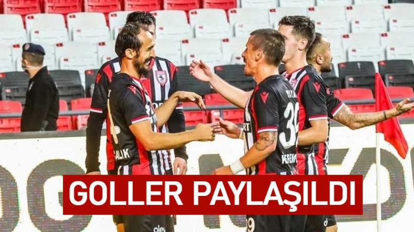 Samsunspor'da Goller Paylaşıldı