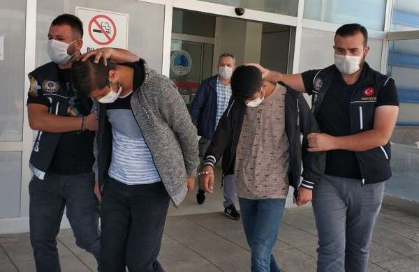 Uyuşturucu hapla yakalanan 3 kişi adliyede