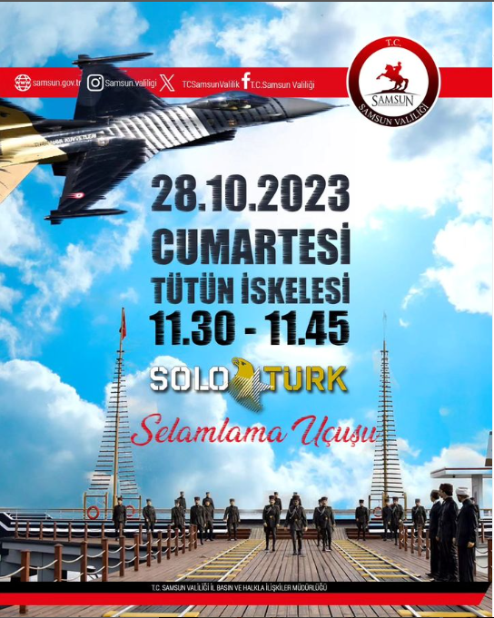 Valilik'ten Samsunlulara Solo Türk gösterisi daveti!