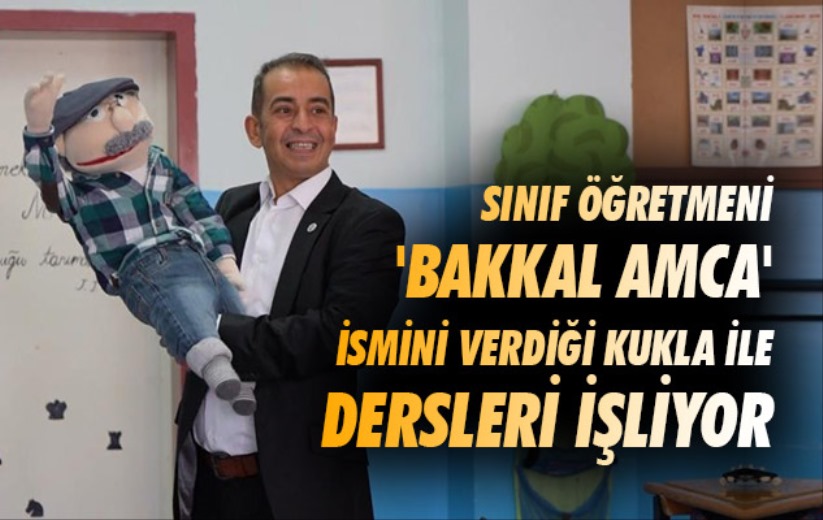 Samsun'da sınıf öğretmeni 'Bakkal Amca' ismini verdiği kukla ile dersleri işliyor