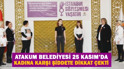 Atakum Belediyesi 25 Kasım'da kadına karşı şiddete dikkat çekti
