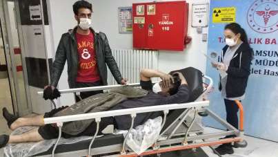 Samsun'da yangında bir kişi hastanelik oldu