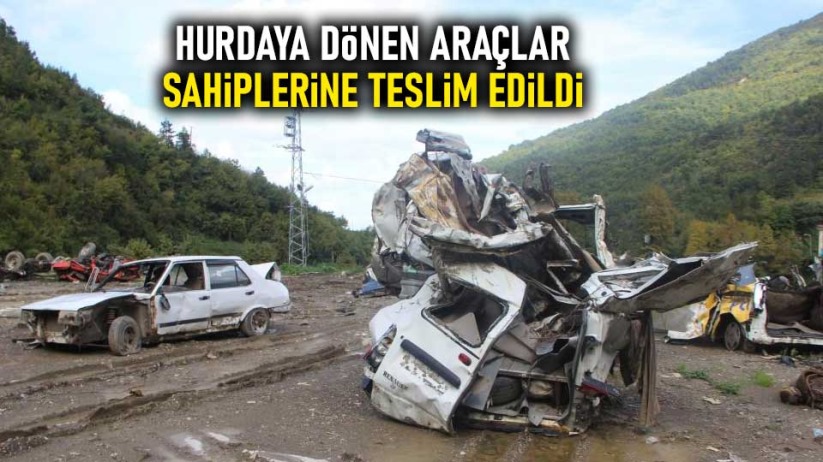 Hurdaya dönen araçlar, sahiplerine teslim edildi