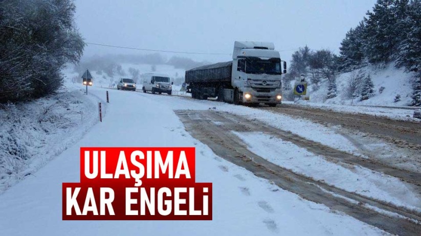 Ulaşıma kar engeli